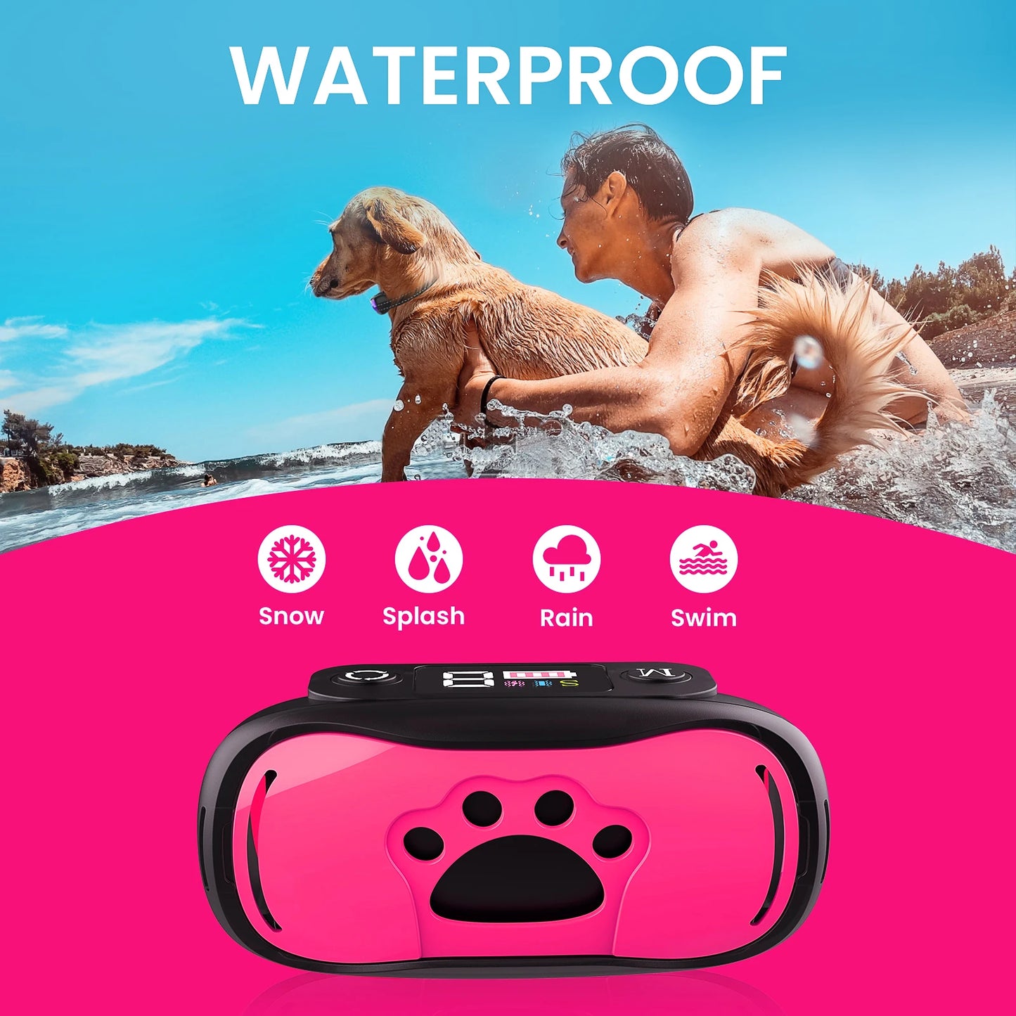 Rechargeable Anti Barking Training Collar