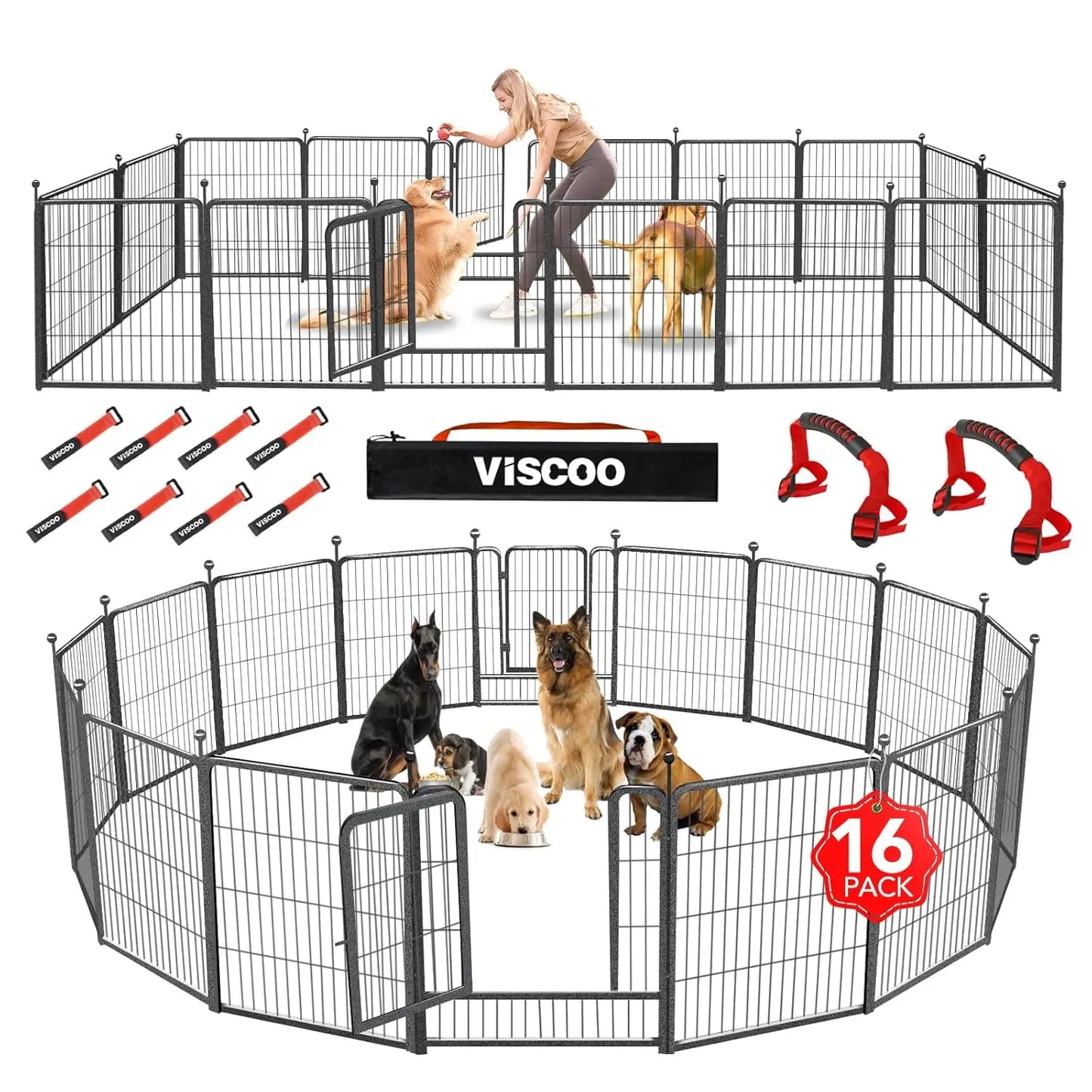 Dog Playpen Yard Exercise Pen for RV Camping