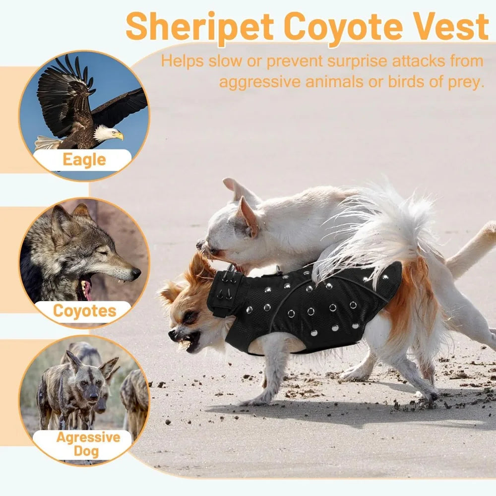 Anti Hawk Coyote Reflective Spike Vests for Dogs