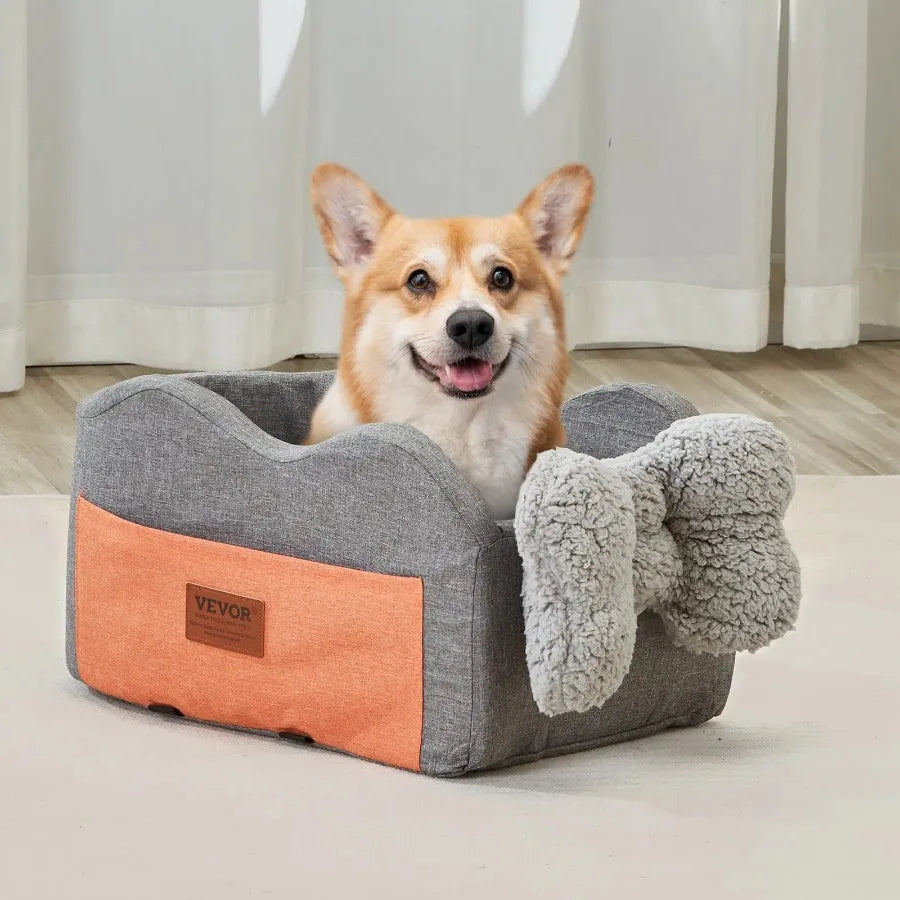 Center Console Dog Car Seat Booster for Small Dogs 8 lbs