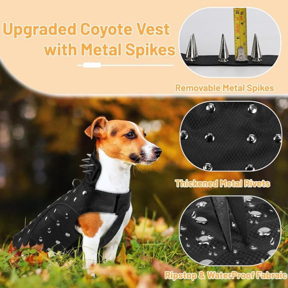 Anti Hawk Coyote Reflective Spike Vests for Dogs