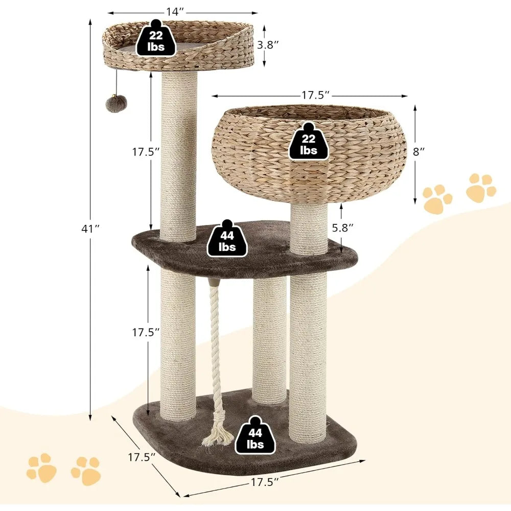 Modern Cat Tree for Indoor Cats