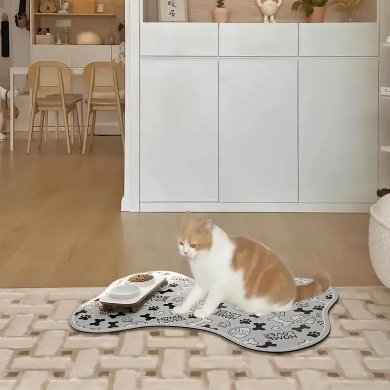 Absorbent Pet Feeding Mud Mat Non-Slip