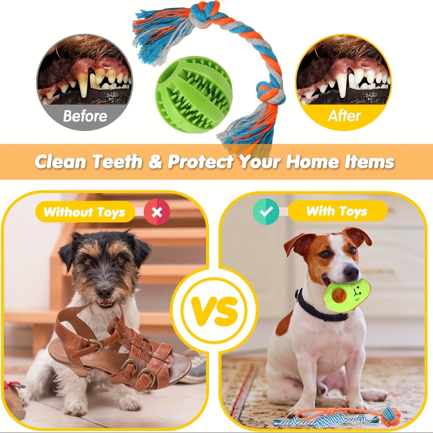 25pcs Luxury Dog Teething Toys