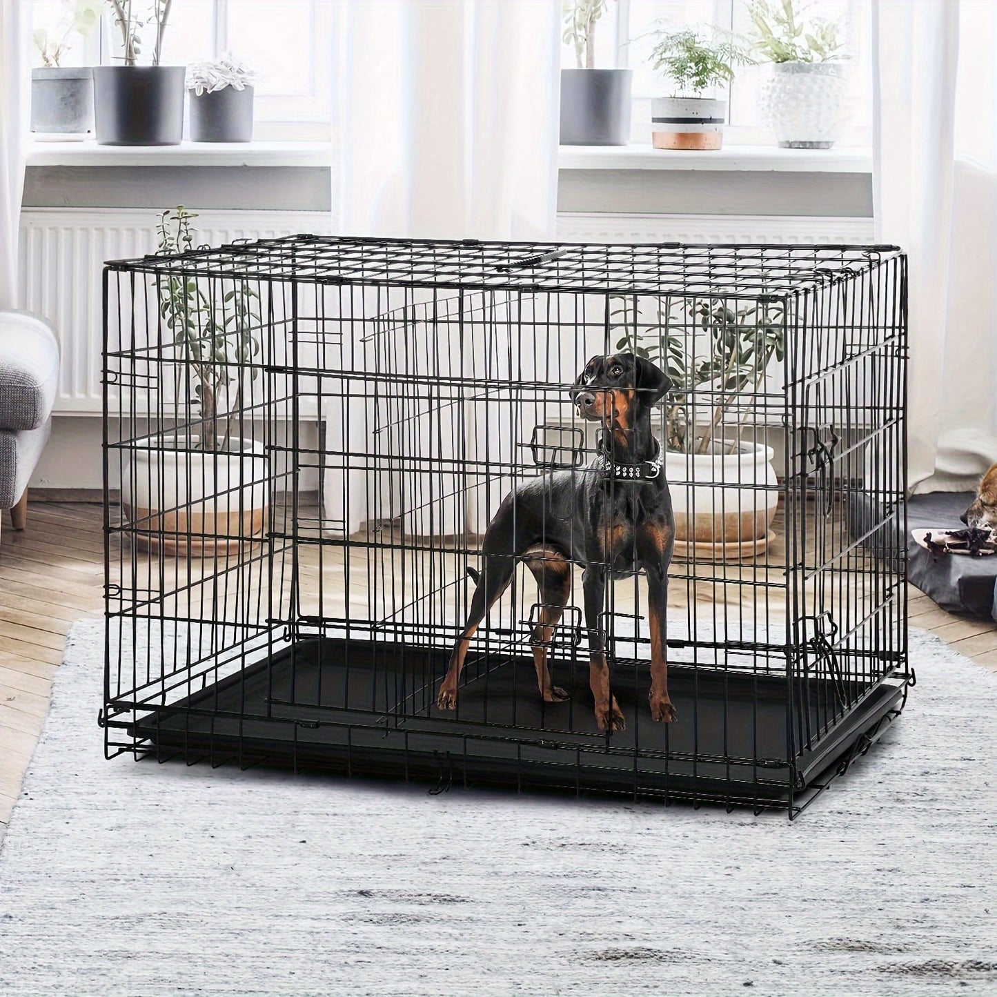 Double Door Folding Metal Crate