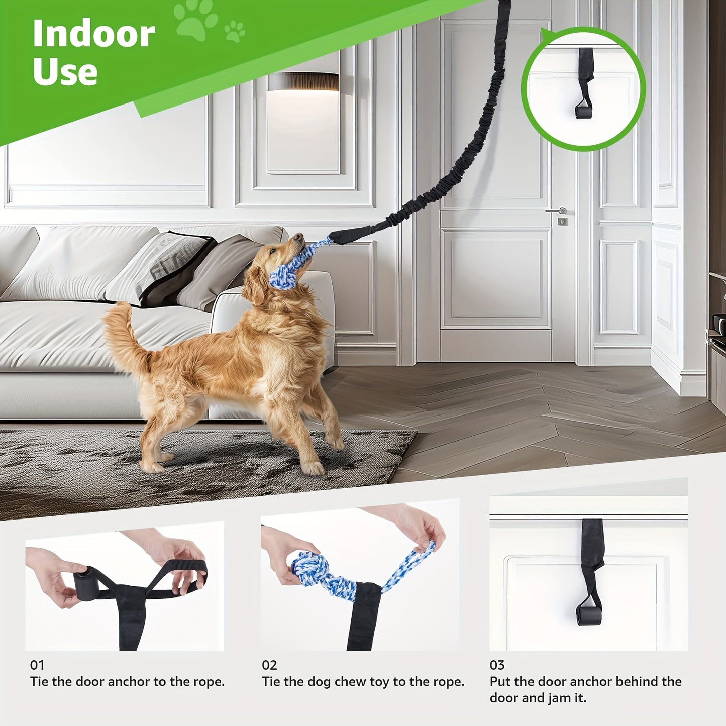 Interactive Rope Toy Tug Of War