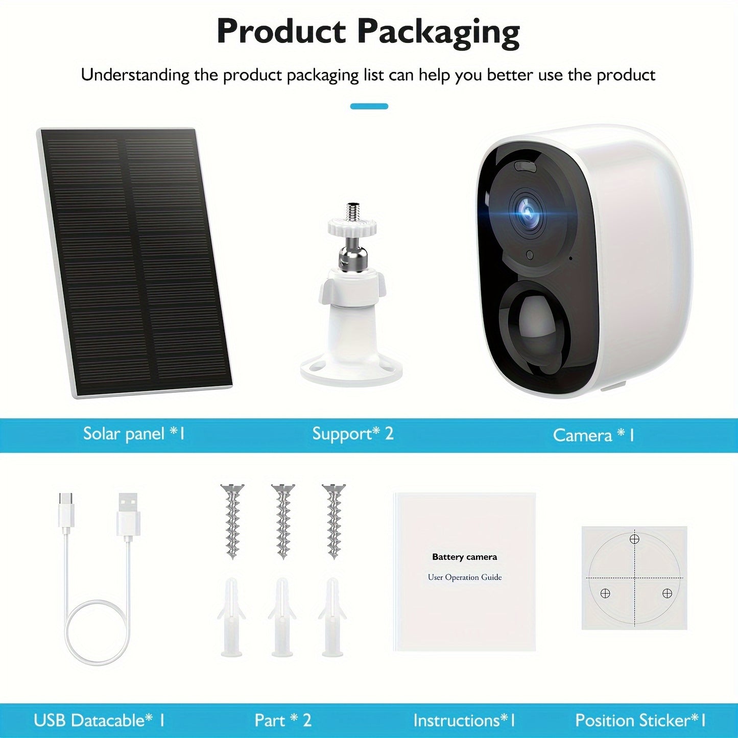 Solar CCTV Wireless Ip Pet Camera Indoor Outdoor