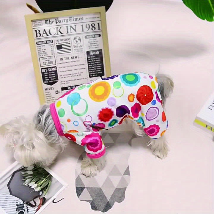 2 Pcs Toy Dog Jumpsuits