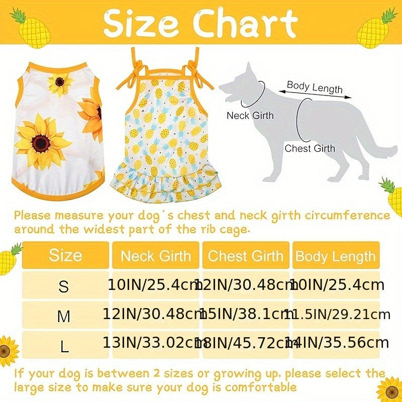 Lovely Fruit Flower Dog Dress