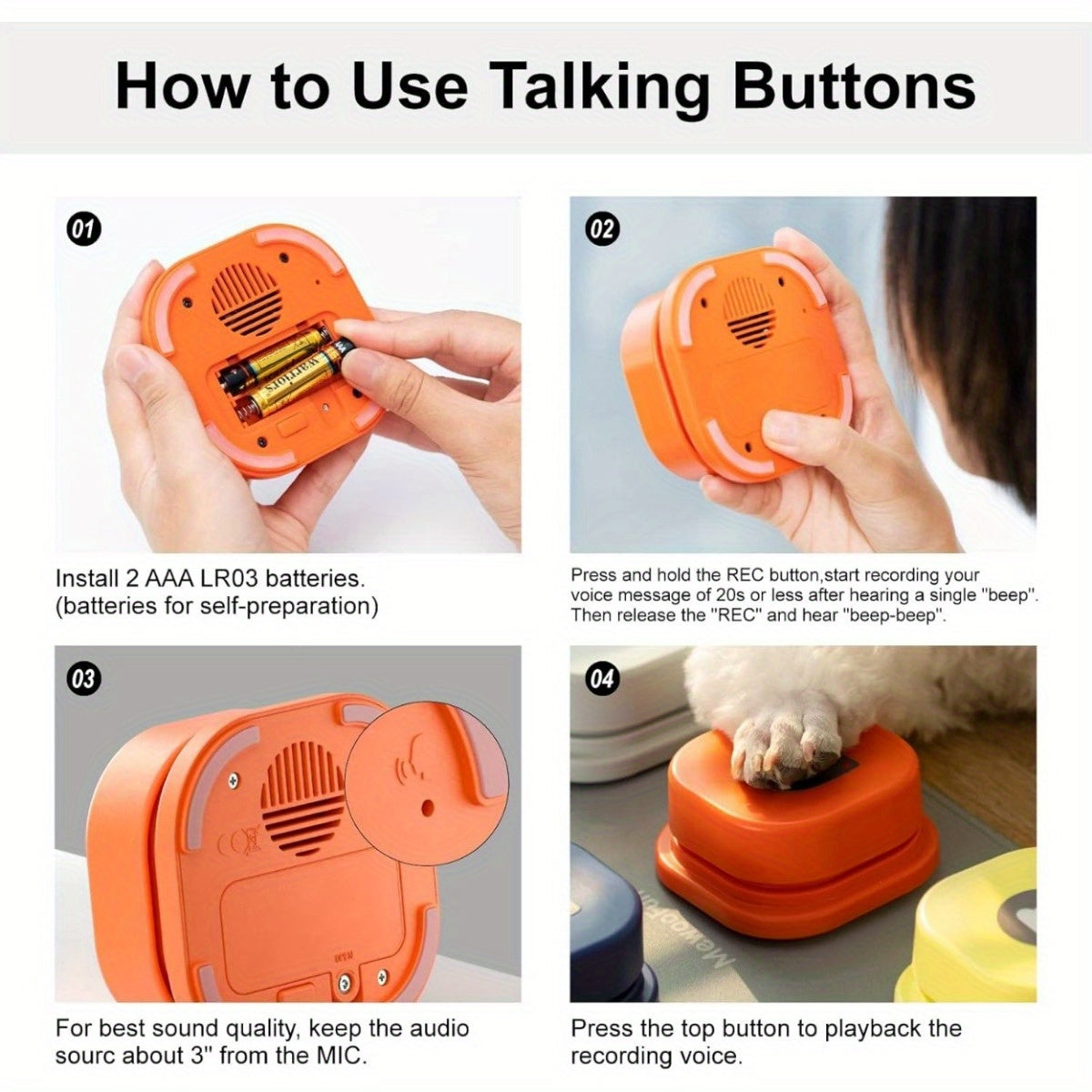 Dog Buttons for Communication