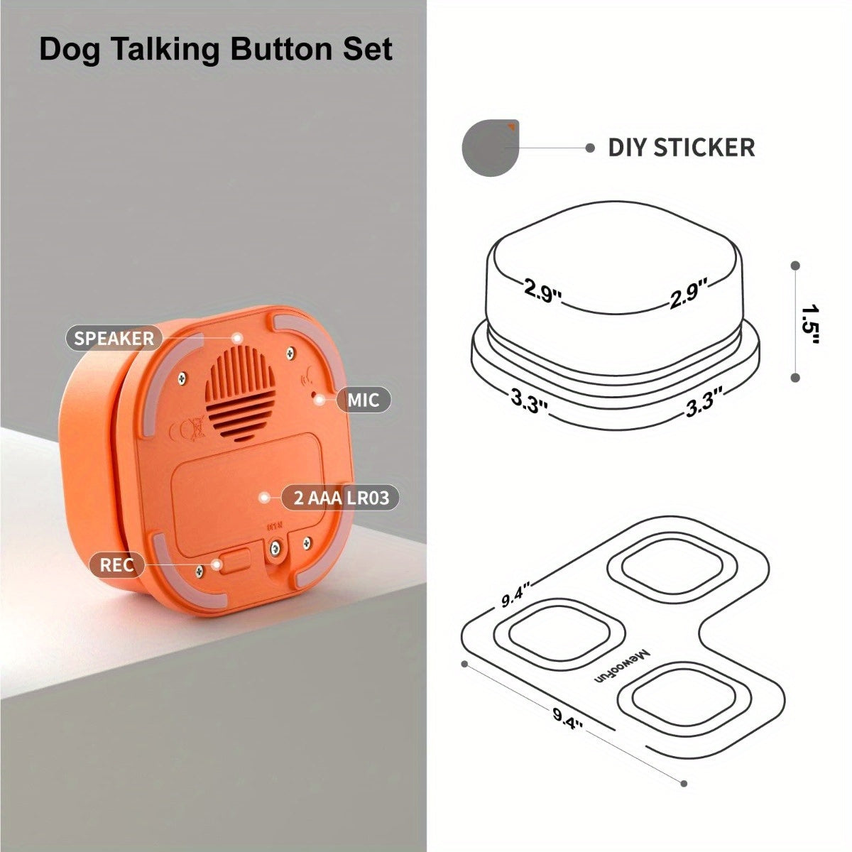 Dog Buttons for Communication