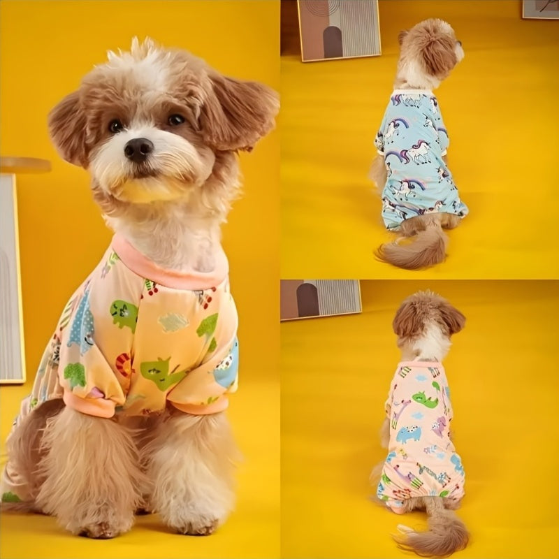 4pcs Comfortable Cute Pet Pajamas
