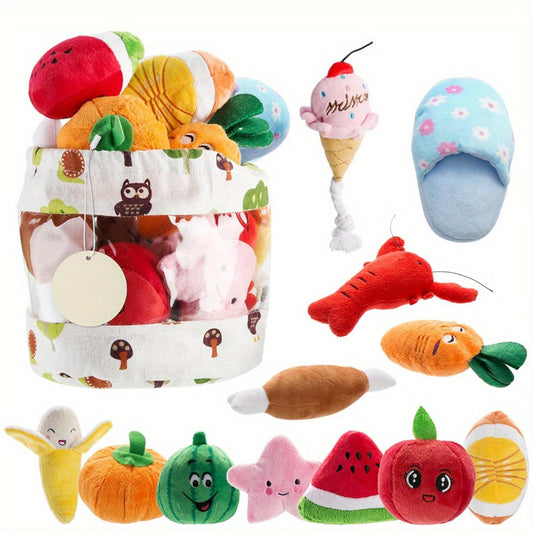13pcs Plush Toy Fruit Pattern