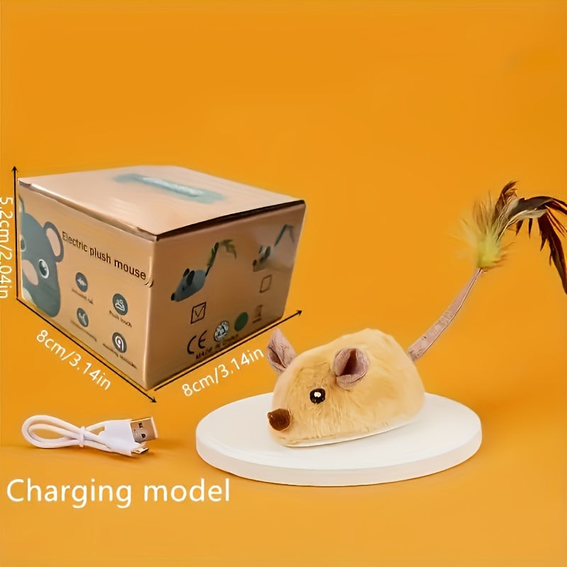 USB Interactive Plush Cat Toy