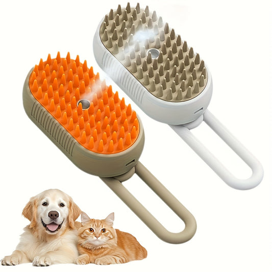 2pcs Cat Grooming Steam Brush