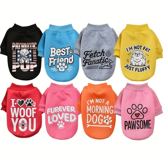Autumn Plus Velvet Dog Sweater Set