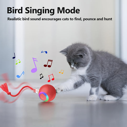 Bird Chirping Activated Cat Ball