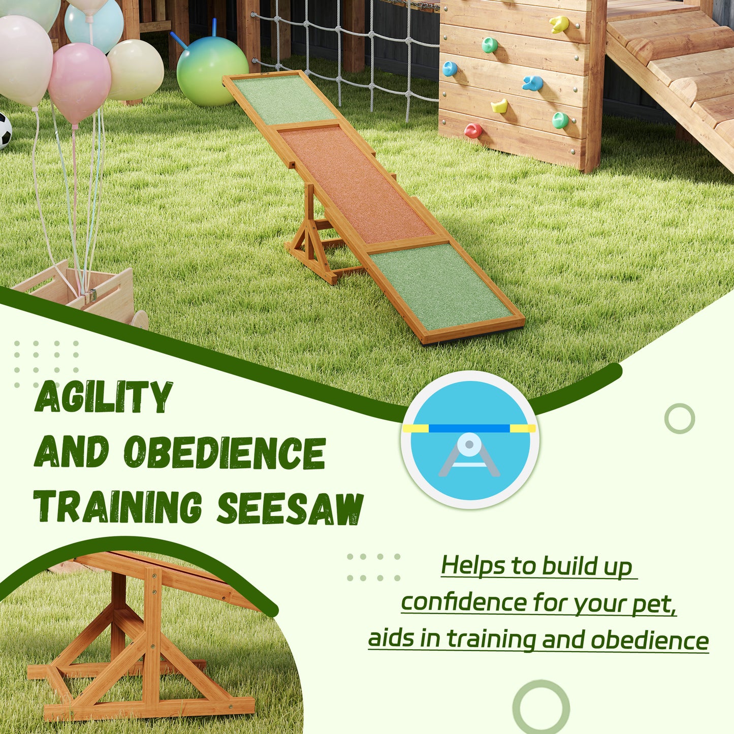 Dog Playground Equipment with Non-slip Surface