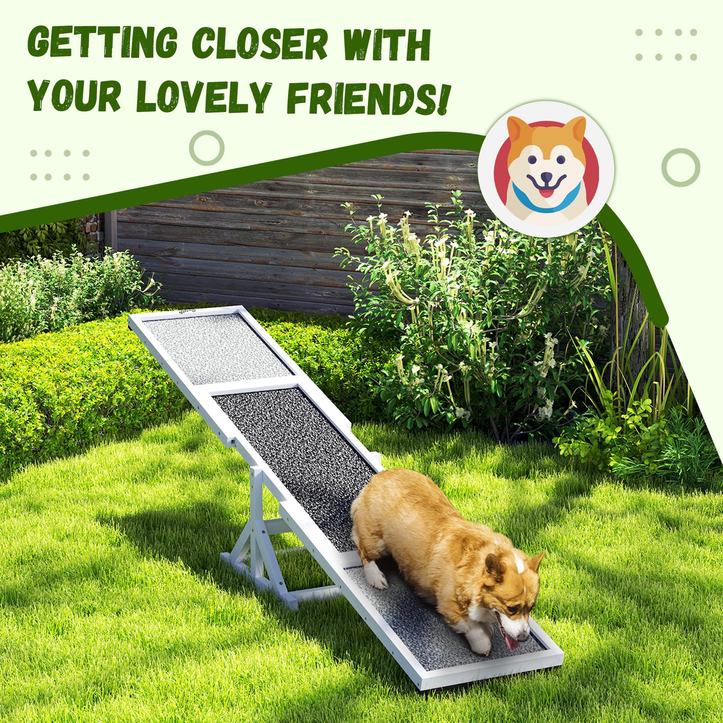 Dog Playground Equipment with Non-slip Surface
