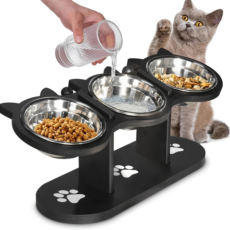 2/3 Adj. Stainless Steel Raised Bowl