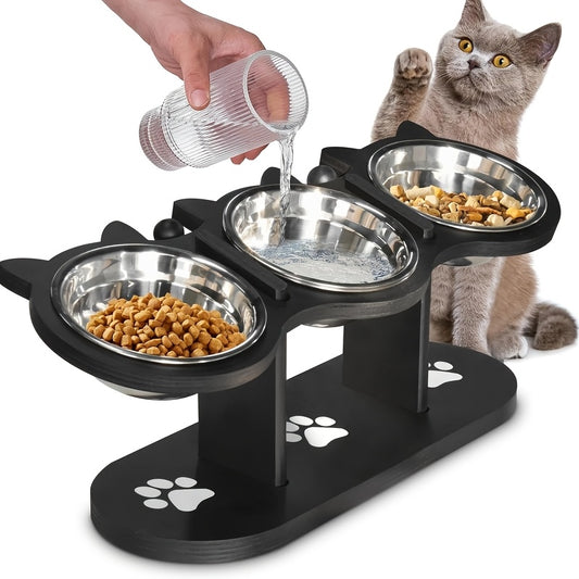 2/3 Adj. Stainless Steel Raised Bowl