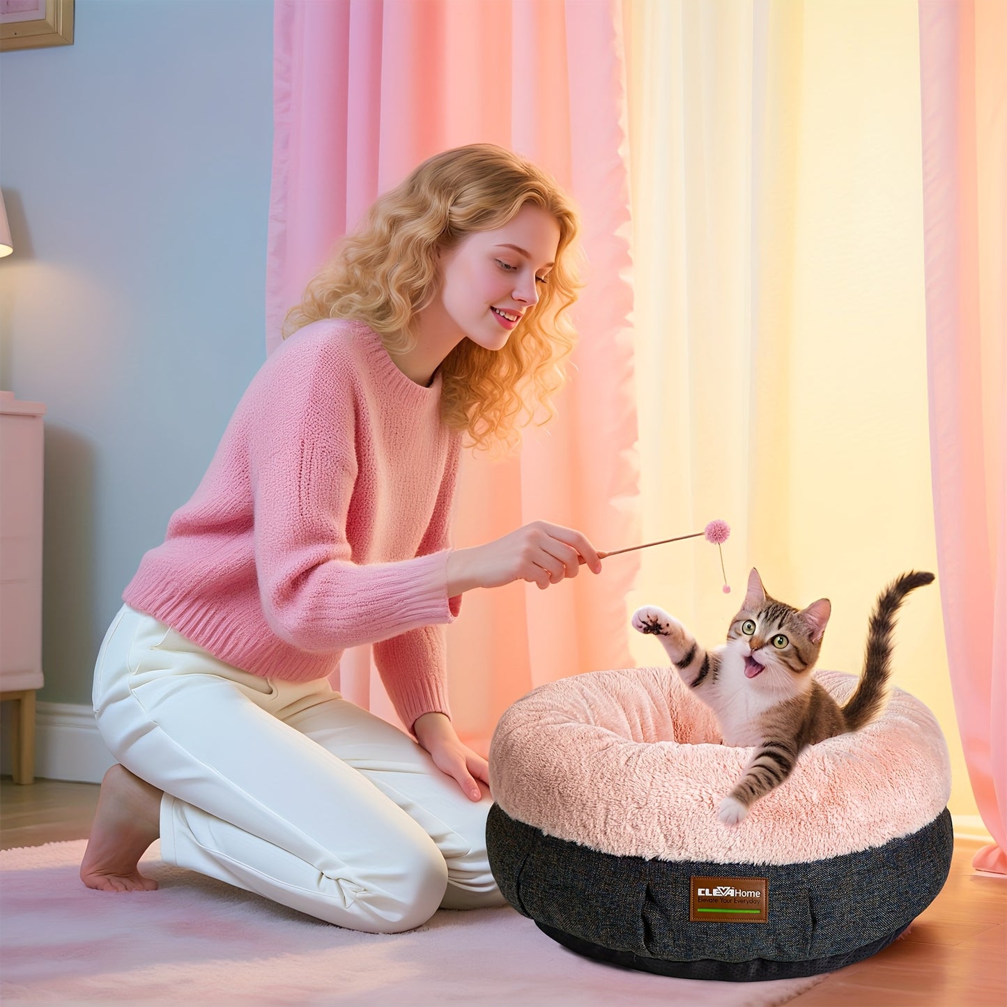 Cozy Cat Round Bed