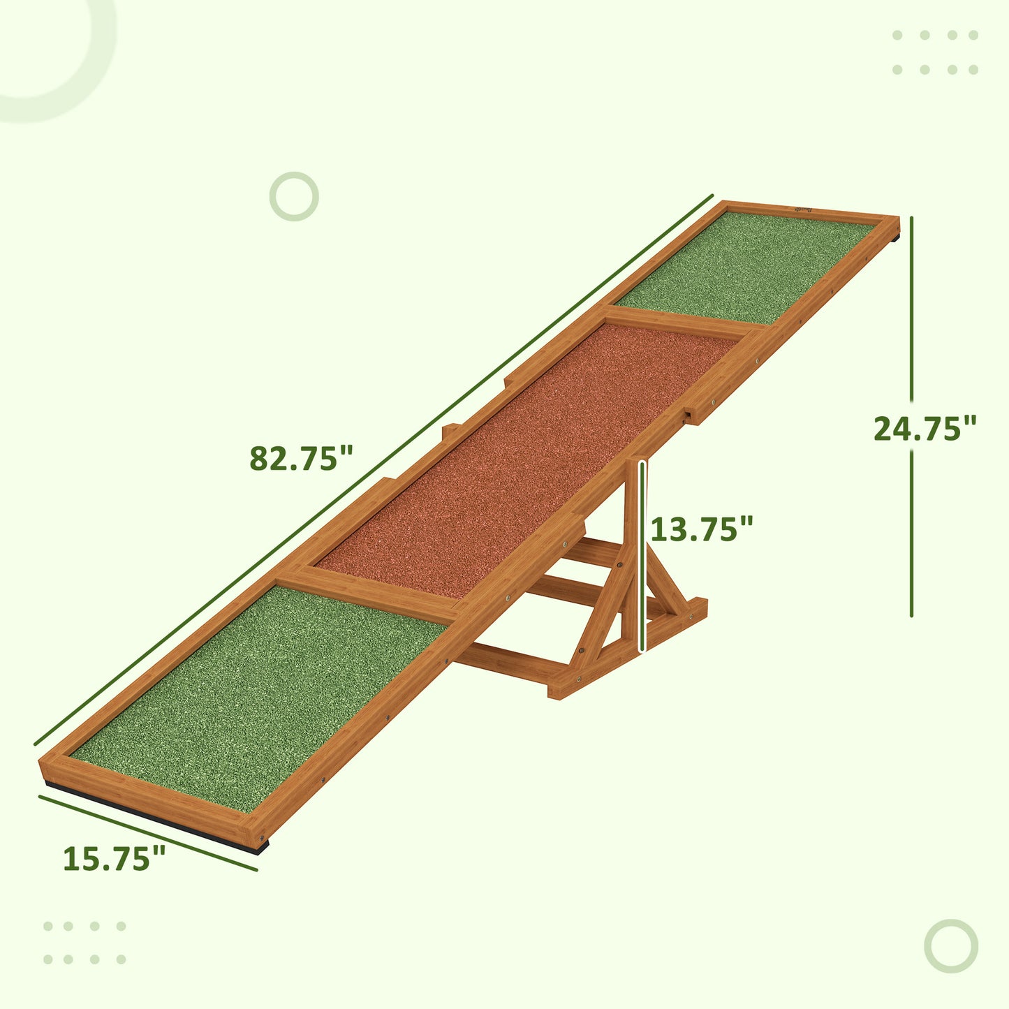 Dog Playground Equipment with Non-slip Surface