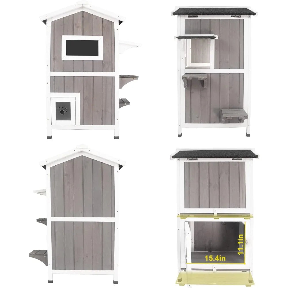 Kitty Outdoor Enclosure with Escape Door