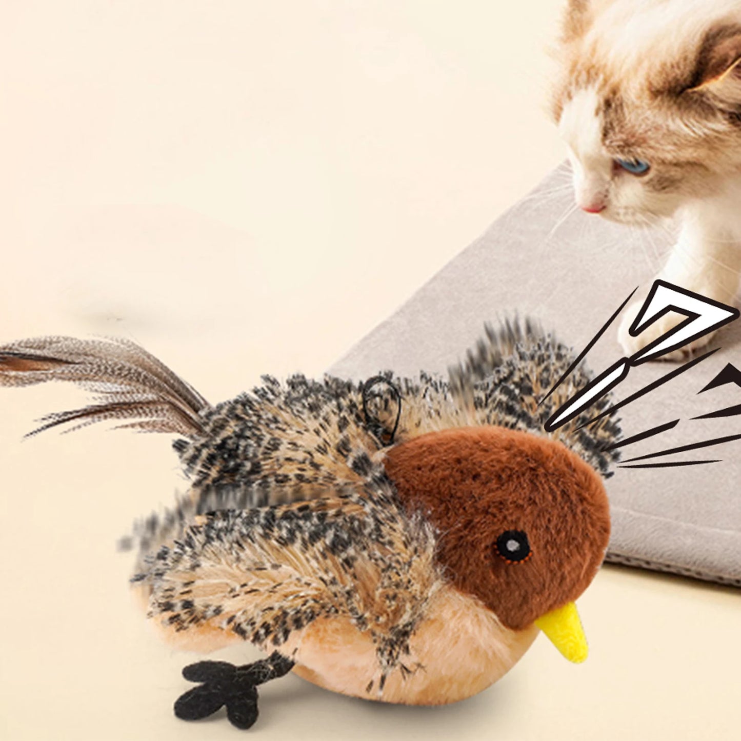 Remote Control Simulated Chirping Bird