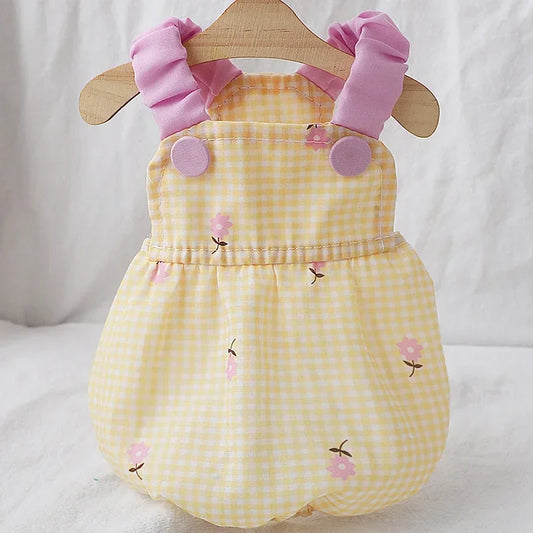 Suspender Cute Print Pet Dresses