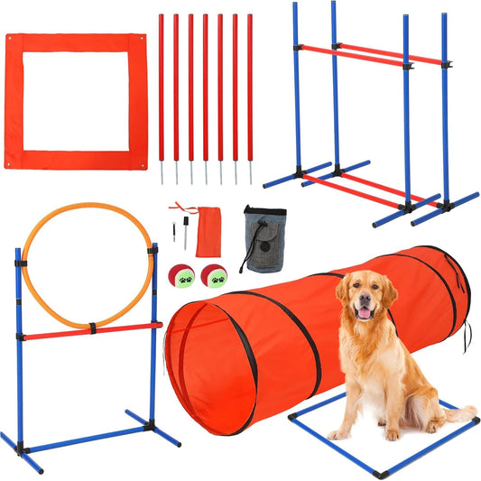 Dog Agile Training Equipment Set