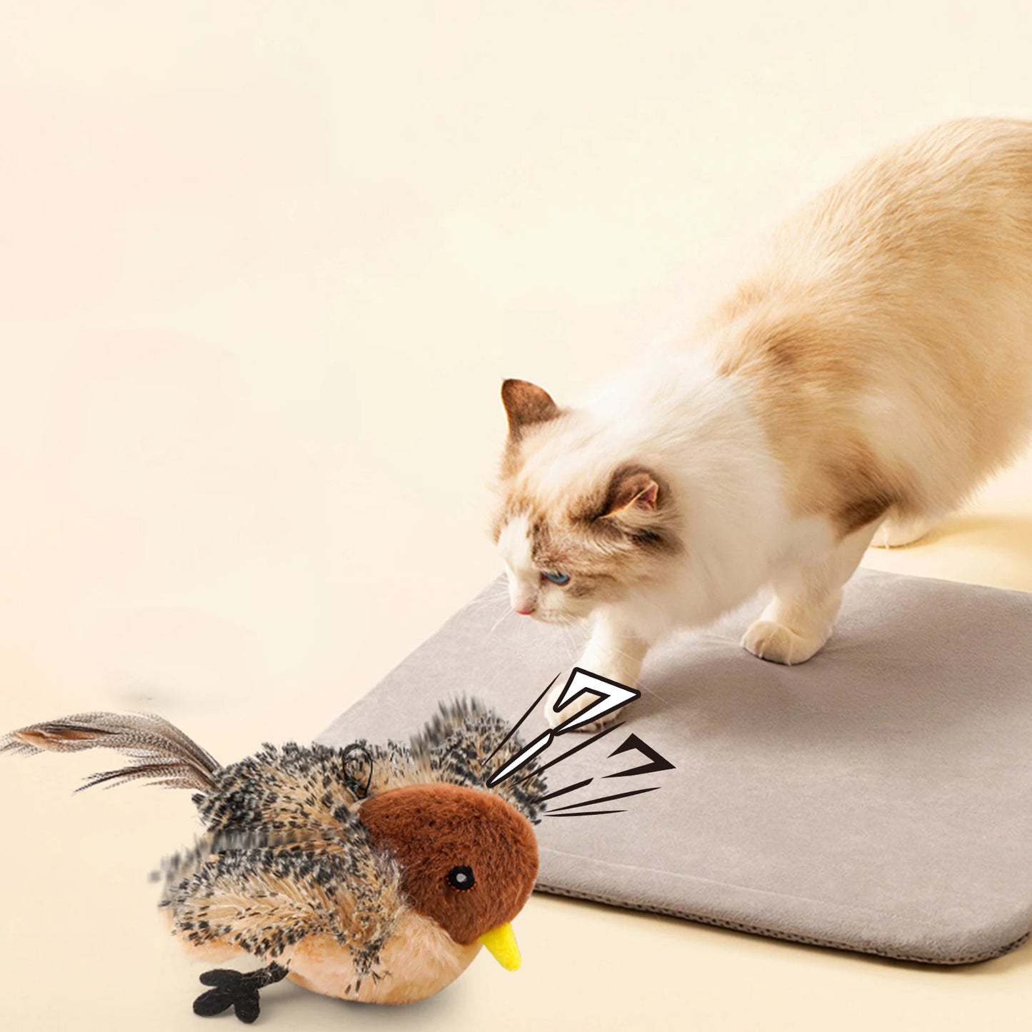 Remote Control Simulated Chirping Bird