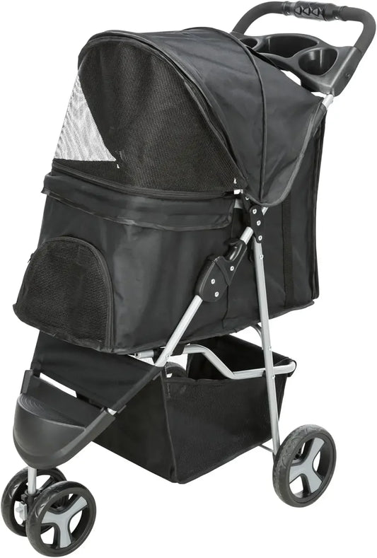 Foldable Pet Stroller for Cats and Dogs