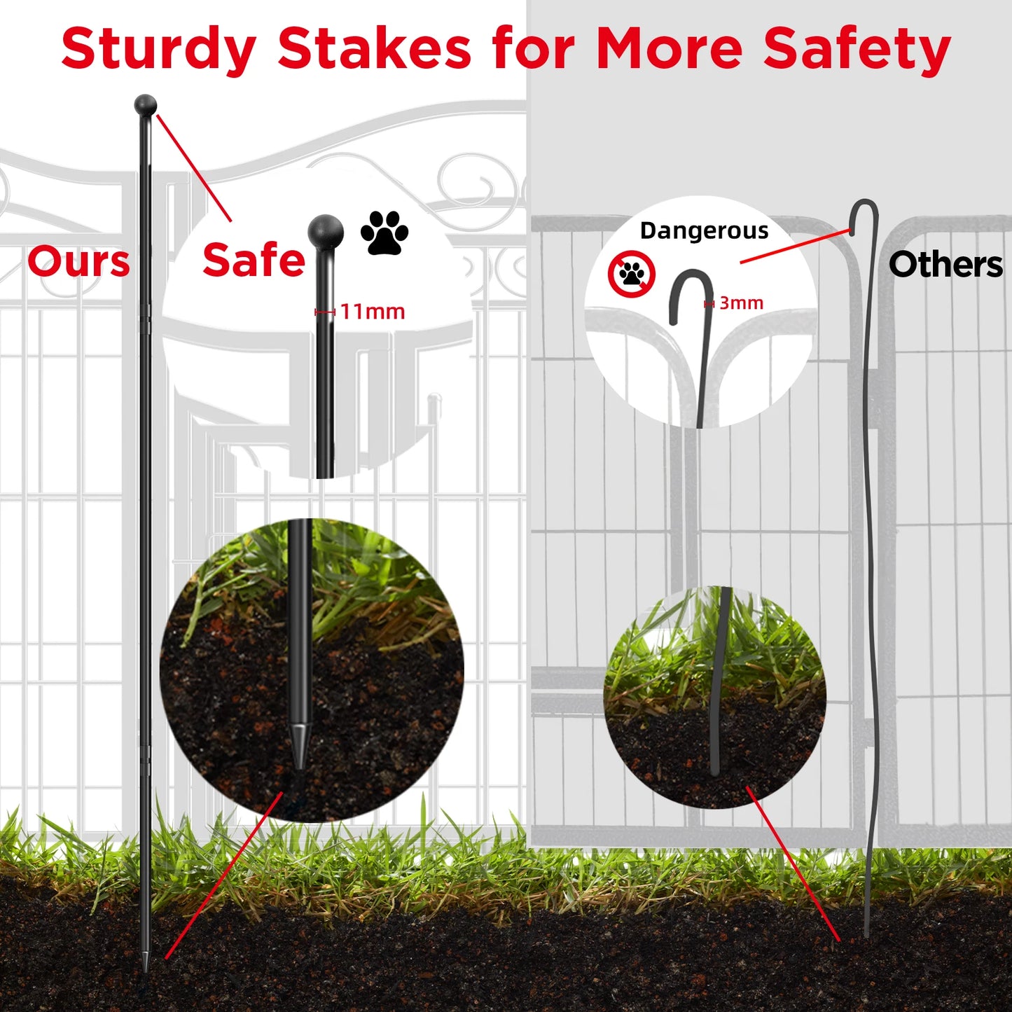 Heavy Duty Dog Indoor Outdoor Fence