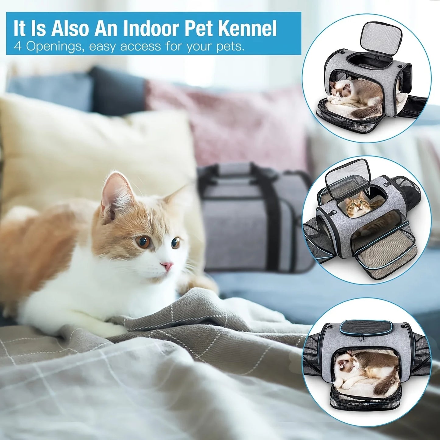 Airline Approved Foldable Cat Carrier