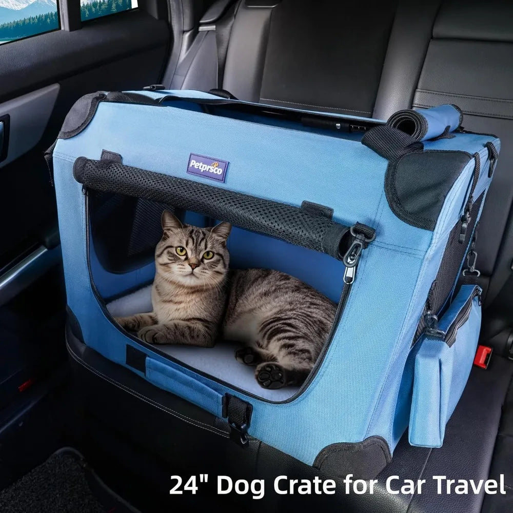 Travel Dog/Cat Crate with Blanket