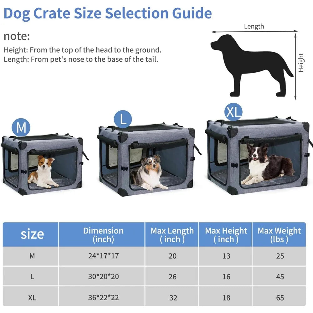 24" Soft Collapsible Dog Crate