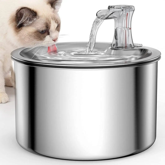 Automatic water fountain with optional sensor