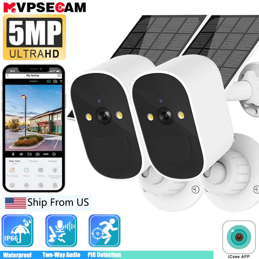 Rechargeable Battery Powered IP Camera Home Surveillance Protection
