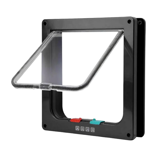 Four-Way Lock Dog Cat Flap for Small Pets