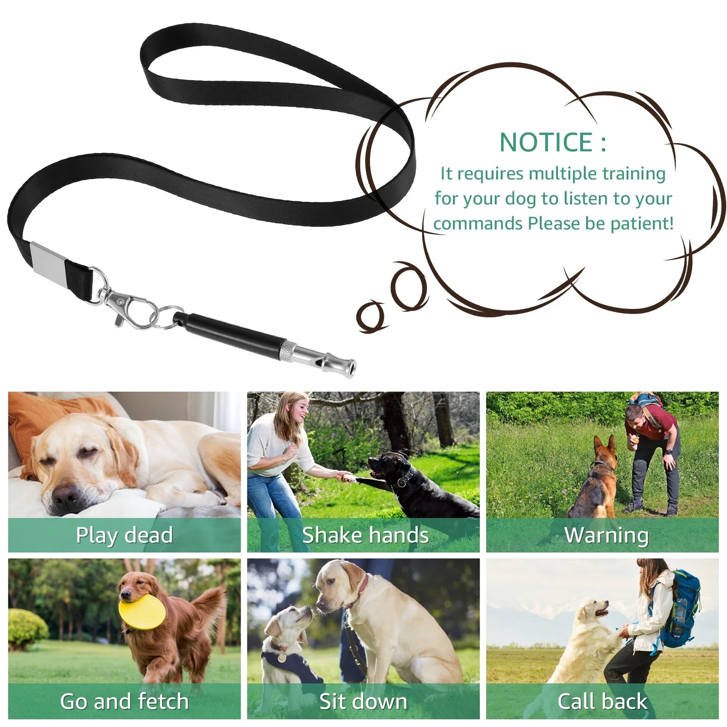 Bark Deterrent Whistle Control Dog
