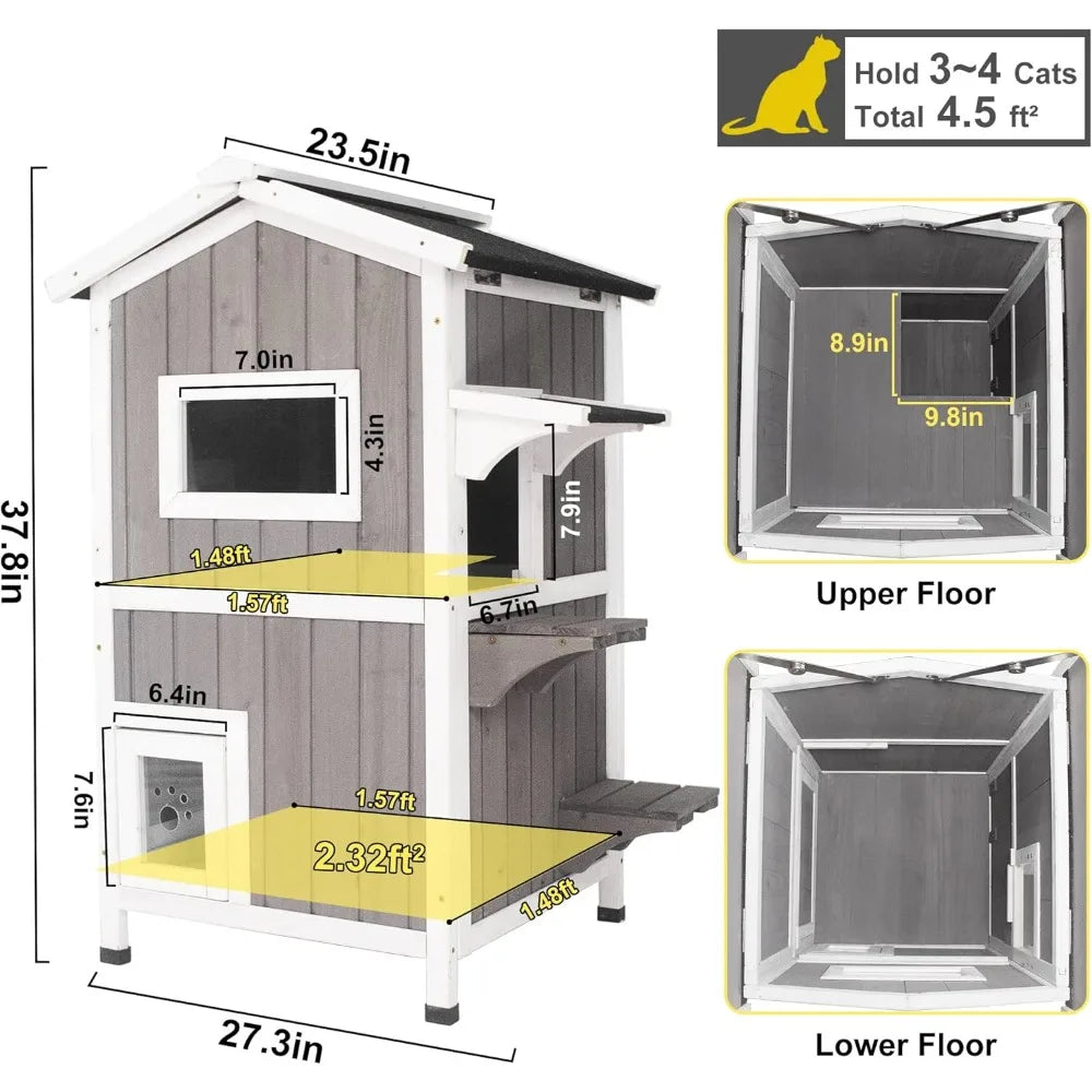 Kitty Outdoor Enclosure with Escape Door