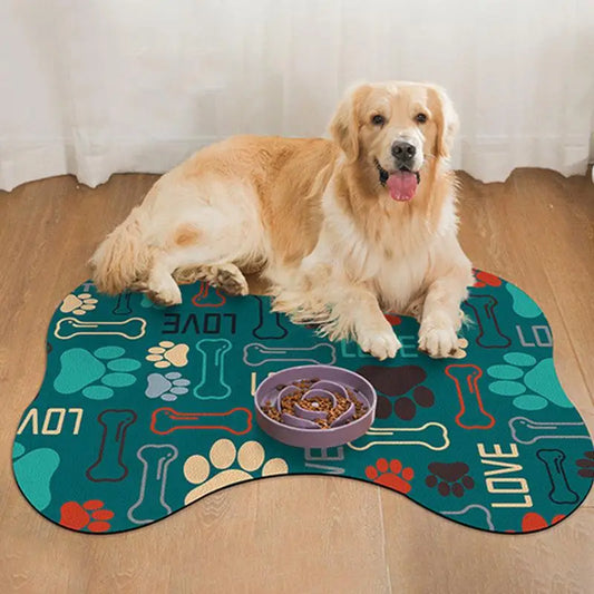 Absorbent Pet Feeding Mud Mat Non-Slip
