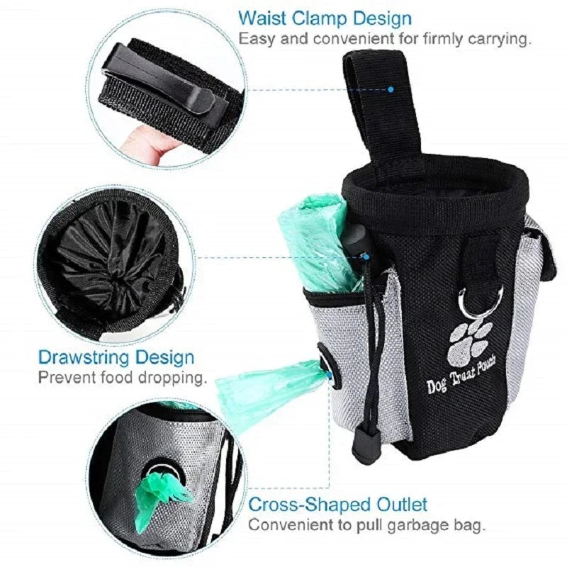 Portable Feeding/Training Outdoor Pet Dog Treat Pouch