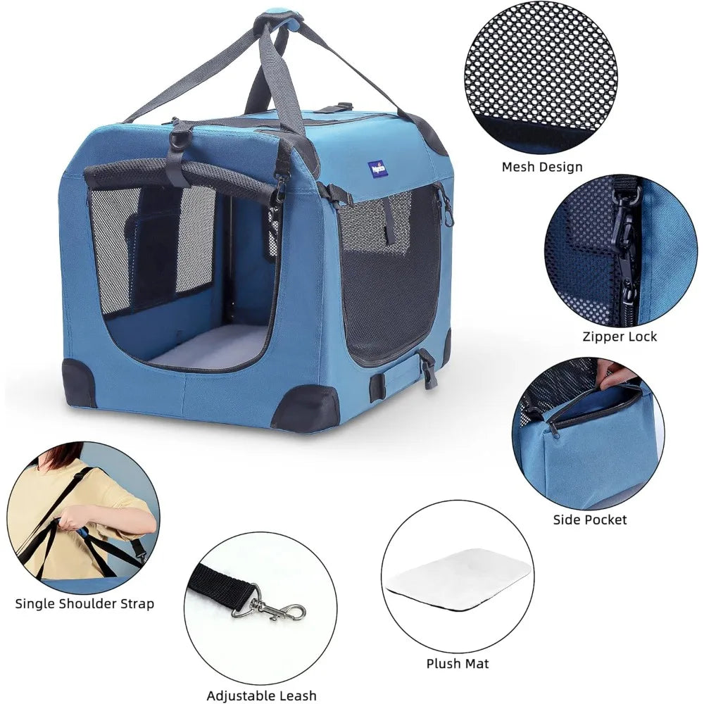 Travel Dog/Cat Crate with Blanket