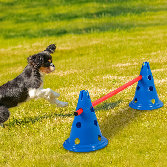 Dog Agility Hurdle Cone Set