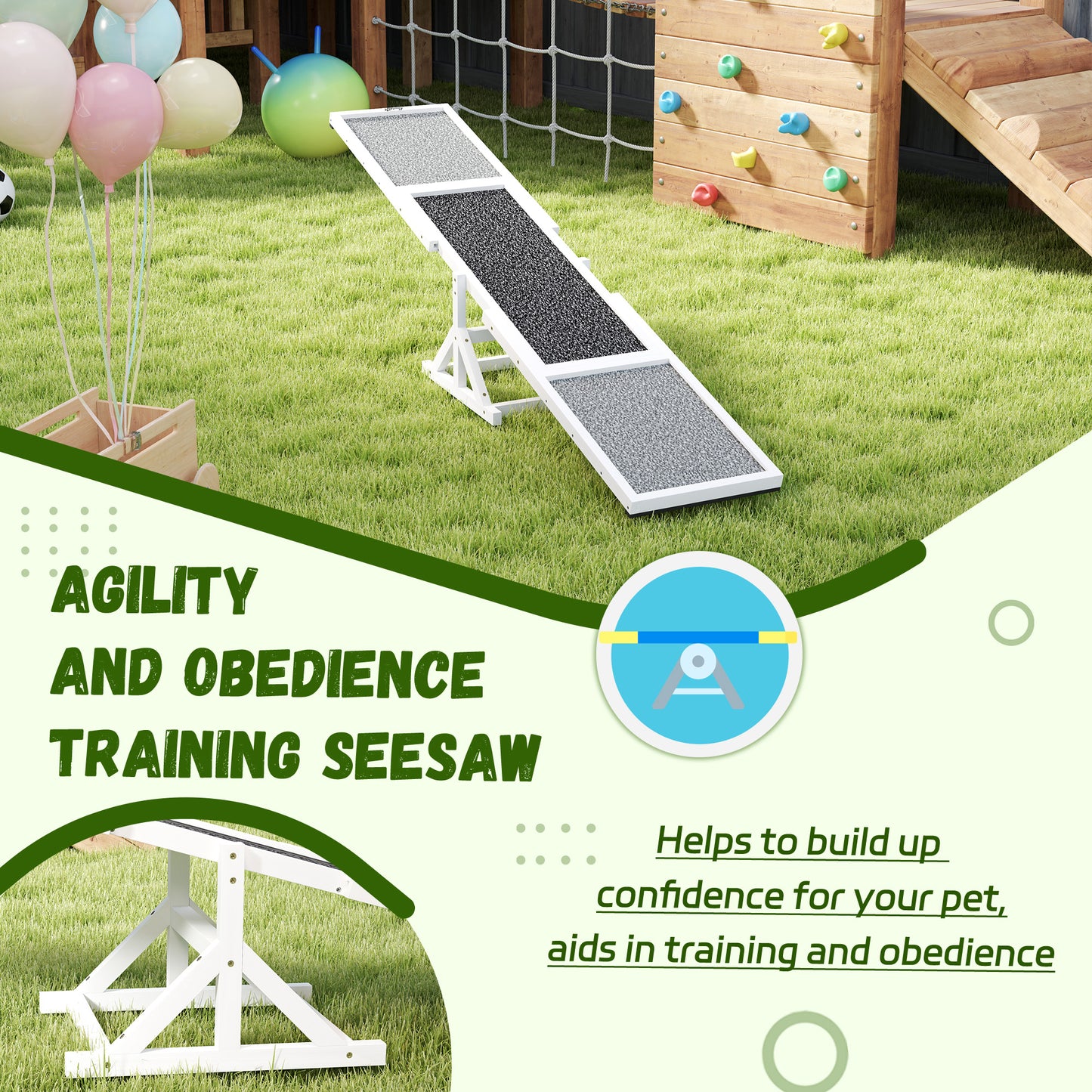 Dog Playground Equipment with Non-slip Surface
