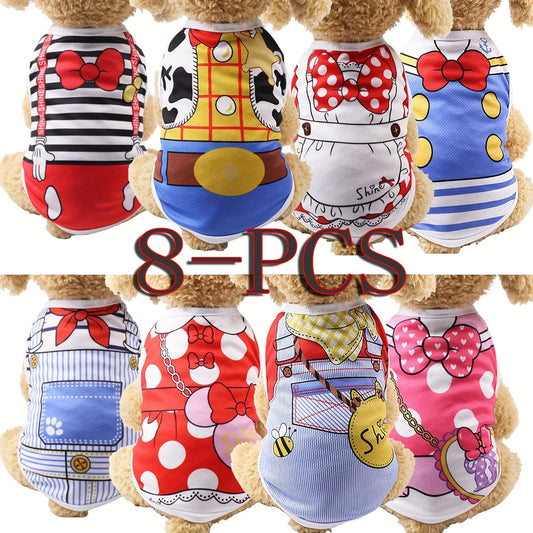 Pet Vest T - Shirts Cartoon Design