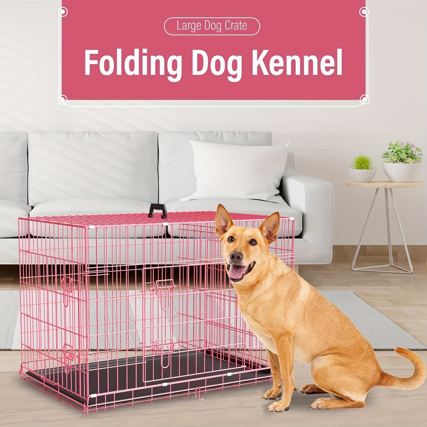 Double Door Folding Metal Crate
