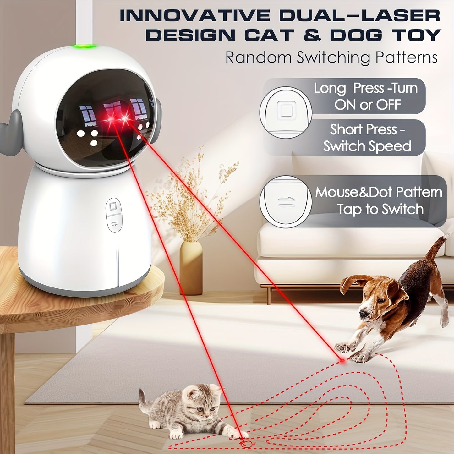 Interactive Toy - Dual Laser Modes